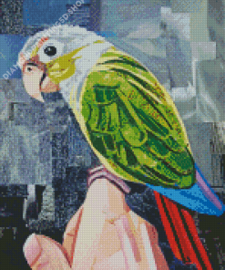 Bird Collage On Hand Diamond Painting