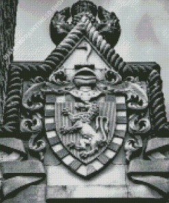 Black And White Scotland Crest Diamond Painting
