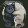 Black And White Yin Yang Cats Diamond Painting