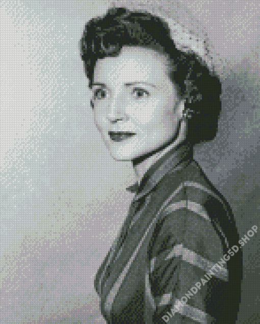 Back And White Actress Betty White Diamond Painting