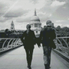 Black And White London Couple Diamond Painting