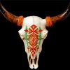 Colorful Bull Skull Diamond Painting