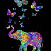 Colorful Butterfly Elephant Diamond Painting