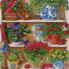 Colorful Flowers In A Cupboard Diamond Painting