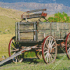 Cool Western Wagon Diamond Painting