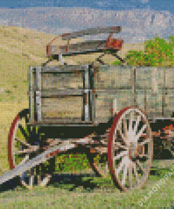 Cool Western Wagon Diamond Painting