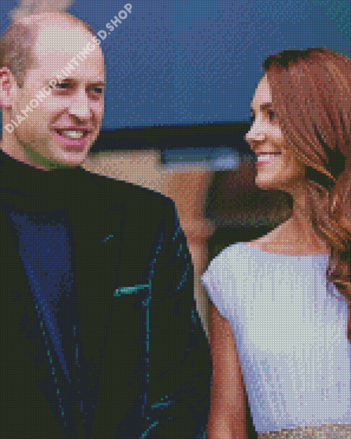 Cool Prince William And Kate Diamond Painting