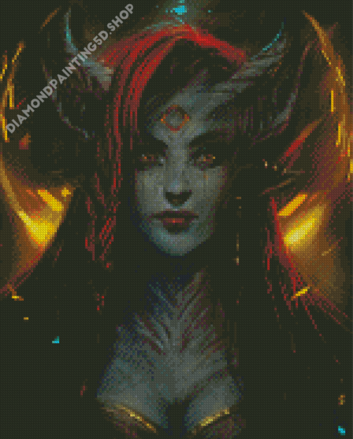 Creepy Demon Girl Diamond Painting