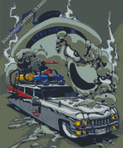 Ecto 1 Ghostbusters Diamond Painting