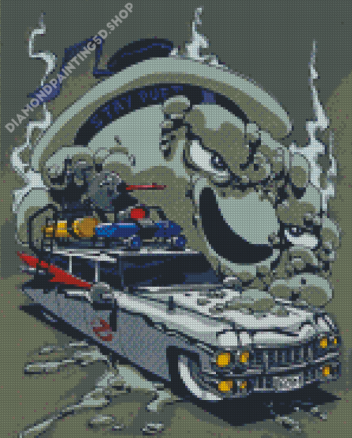 Ecto 1 Ghostbusters Diamond Painting