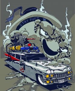 Ecto 1 Ghostbusters Diamond Painting