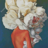 Flower Head Girl Diamond Painting