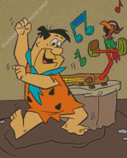 Fred Flintstone Dancing Diamond Painting