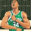 Giannis Antetokounmpo Basketball Player Diamond Painting