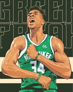 Giannis Antetokounmpo Basketball Player Diamond Painting