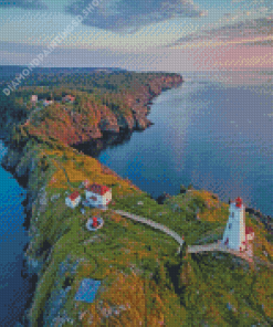 Grand Manan Lighthouse Landscape Diamond Painting