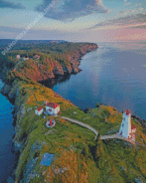 Grand Manan Lighthouse Landscape Diamond Painting