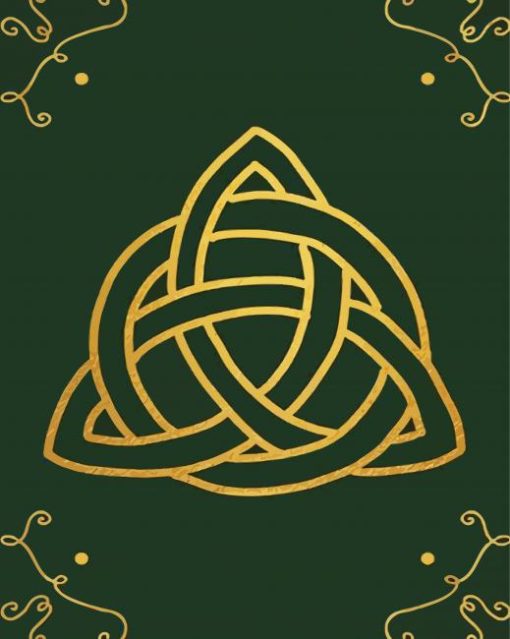 Green Triquetra Diamond Painting