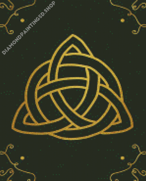 Green Triquetra Diamond Painting