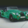 Green Vintage Morgan Car Diamond Painting