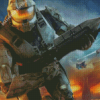 Halo Game Gaming Diamond Painting