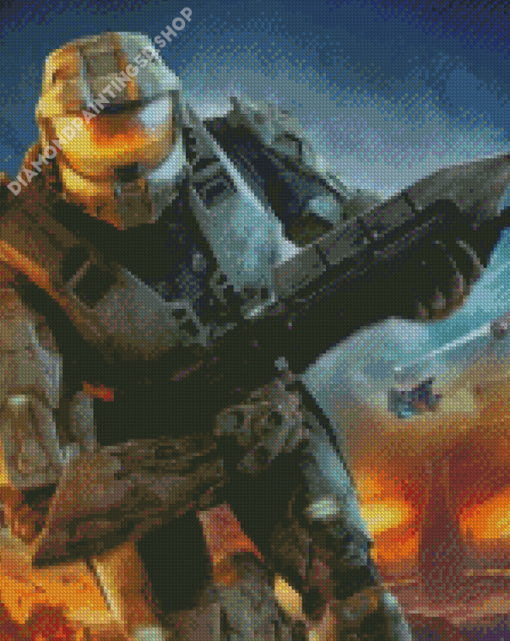 Halo Game Gaming Diamond Painting