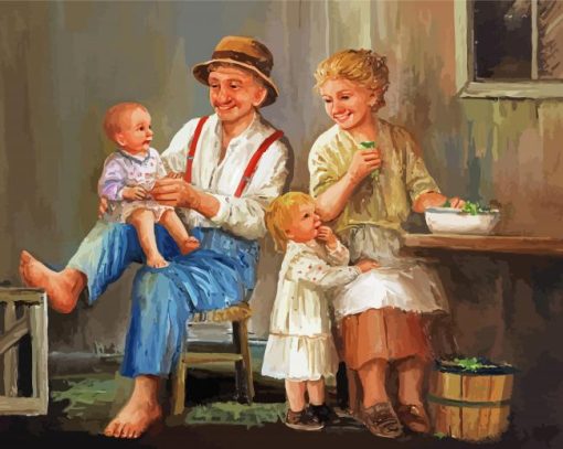 Happy Little Family Dianne Denge Diamond Painting