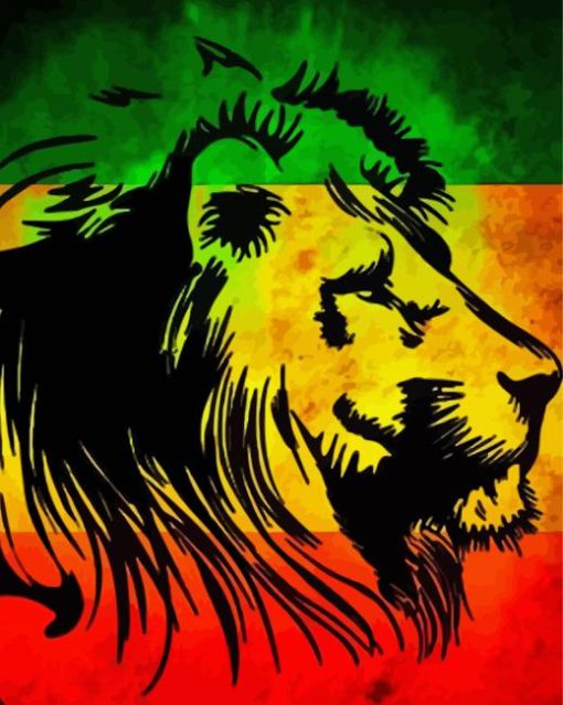 Jamaican Lion Diamond Painting