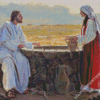 Jesus Christ And The Samaritan Women At The Well Diamond Painting