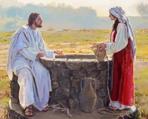 Jesus Christ And The Samaritan Women At The Well Diamond Painting