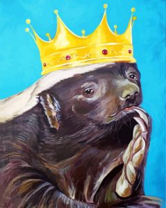 King Honey Badger Diamond Painting