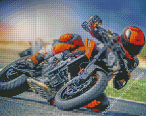 KTM Duke 390 Rider Diamond Painting