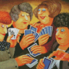 Ladies Playing Cards Beryl Cook Diamond Painting