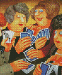 Ladies Playing Cards Beryl Cook Diamond Painting