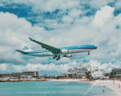 Maho Beach St Marteen Diamond Painting