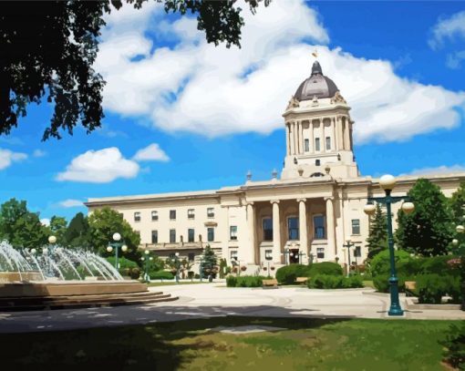 Manitoba Legislative Building Winnipeg Diamond Painting