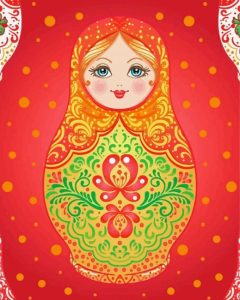 Matryoshka Folk Art Diamond Painting