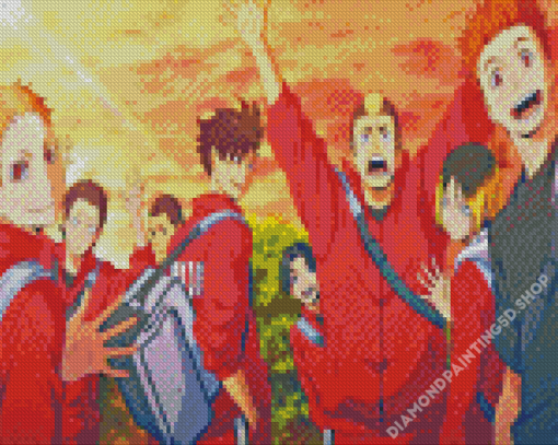 Nekoma X Karasuno Haikyuu Diamond Painting