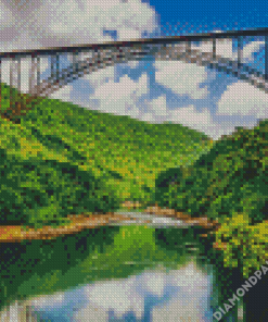 New River Gorge Bridge West Virginia Diamond Painting