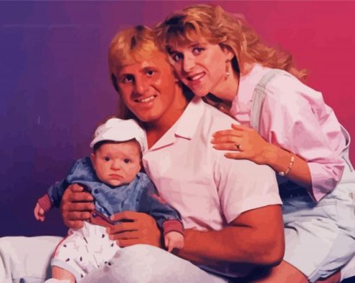 Owen Hart With His Family Diamond Painting