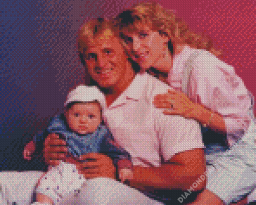 Owen Hart With His Family Diamond Painting