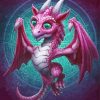 Purple Baby Dragon Diamond Painting