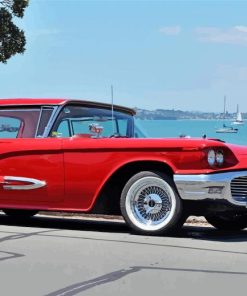 Red Ford Tbird Diamond Painting