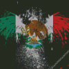 Splatter Mexican Flag Diamond Painting