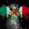 Splatter Mexican Flag Diamond Painting