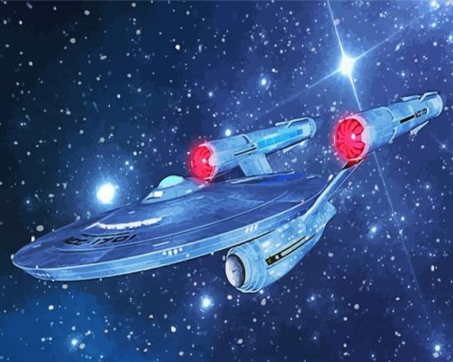 Starship Enterprise Art Diamond Painting