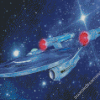 Starship Enterprise Art Diamond Painting