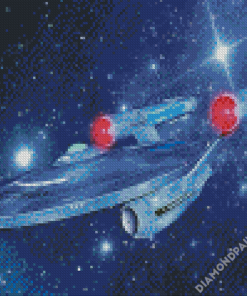 Starship Enterprise Art Diamond Painting