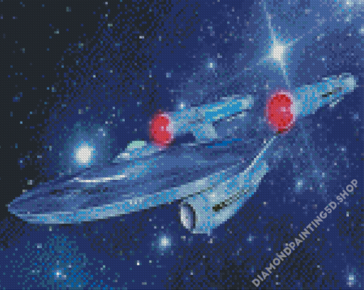 Starship Enterprise Art Diamond Painting