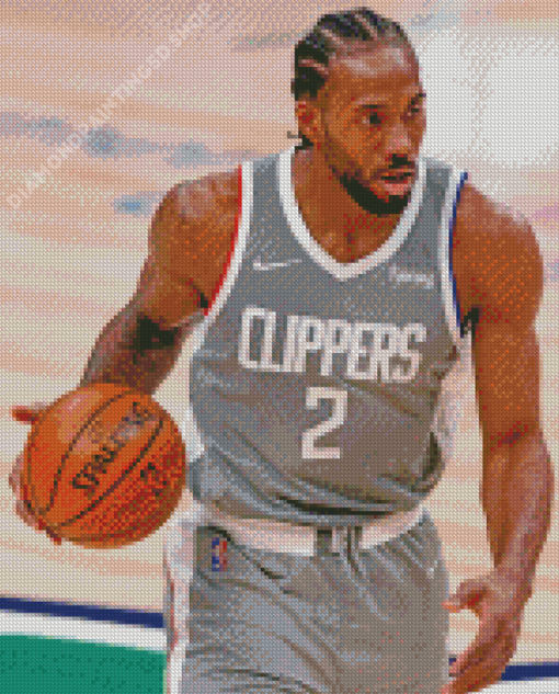 The Professional Basketball Player Kawhi Leonard Diamond Painting